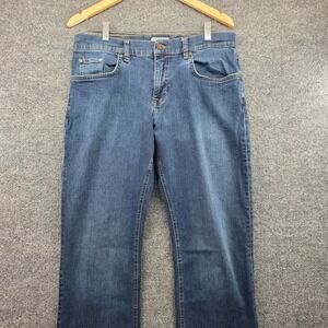 Tecovas Standard Jean Mens 34x34 Dark Blue Straight Leg Premium Denim Stretch